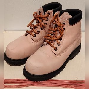 Pink Steel Toe Work Boots 9m